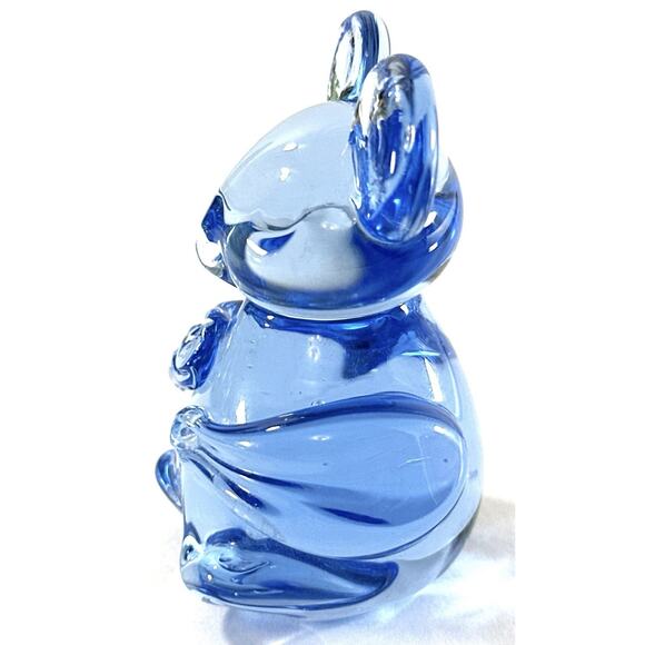 Fenton Style Blue Art Glass Koala Bear Figurine 2.5” Hand Blown Glass Animal - Picture 6 of 7